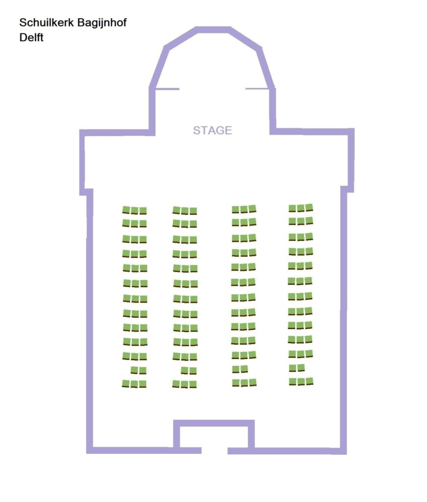 Seatings Delft svhuilkerk bagijnhof